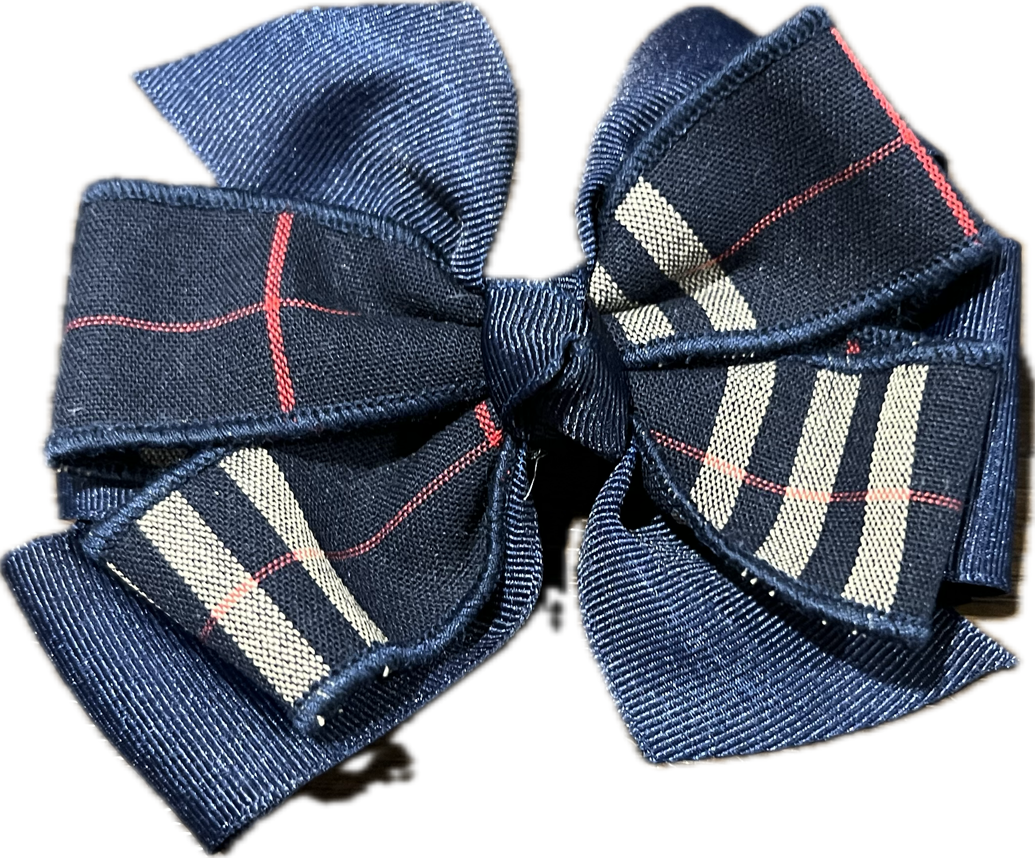 Plaid 01C Bow with Ribbon