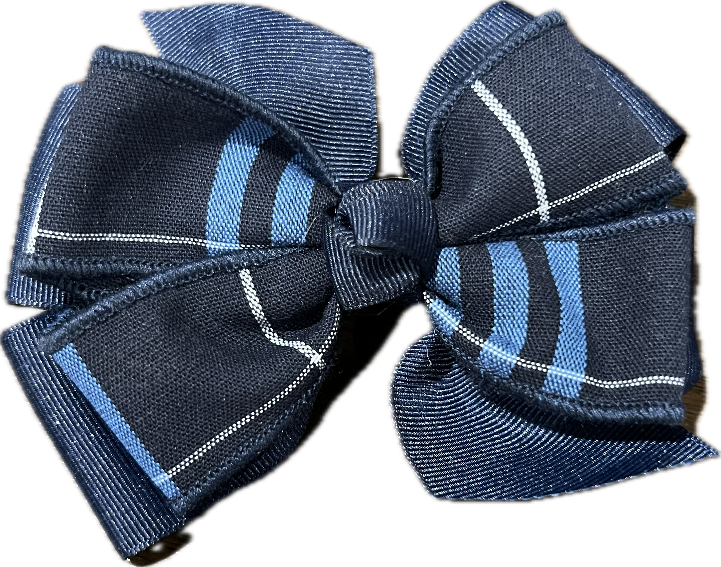 Plaid 3D Bow with Ribbon
