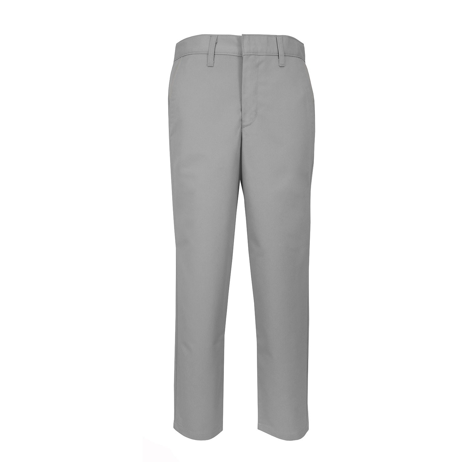 Boys Grey Flat Front Pants