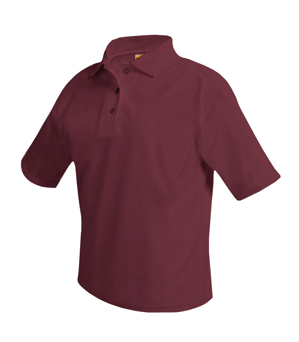 SAS Maroon S/S Polo w/ Logo