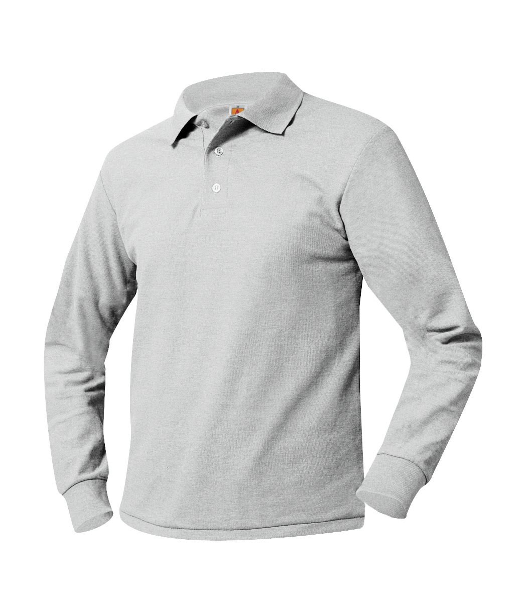 Plain L/S Polo - Select For Color Options