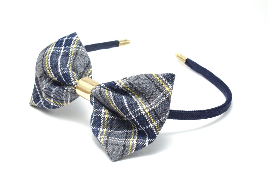 Plaid-42 Bow Headband