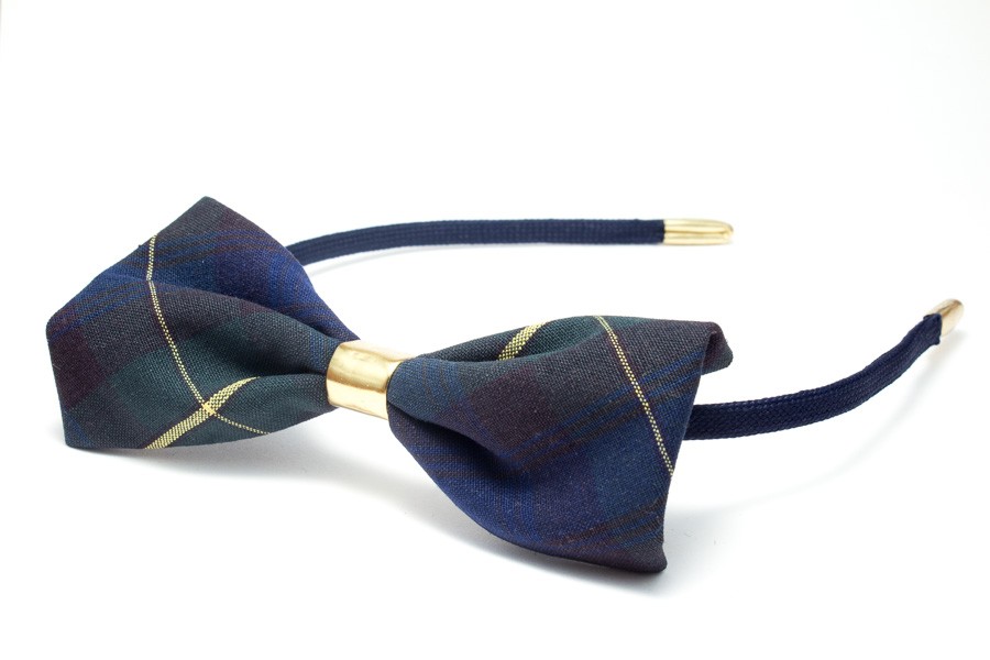 Plaid-55 Bow Headband