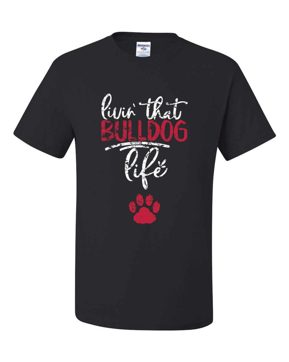 SAS S/S Spirit "Living that Bulldog Life" T-Shirt w/ Logo - Please Allow 2-3 Weeks for Delivery