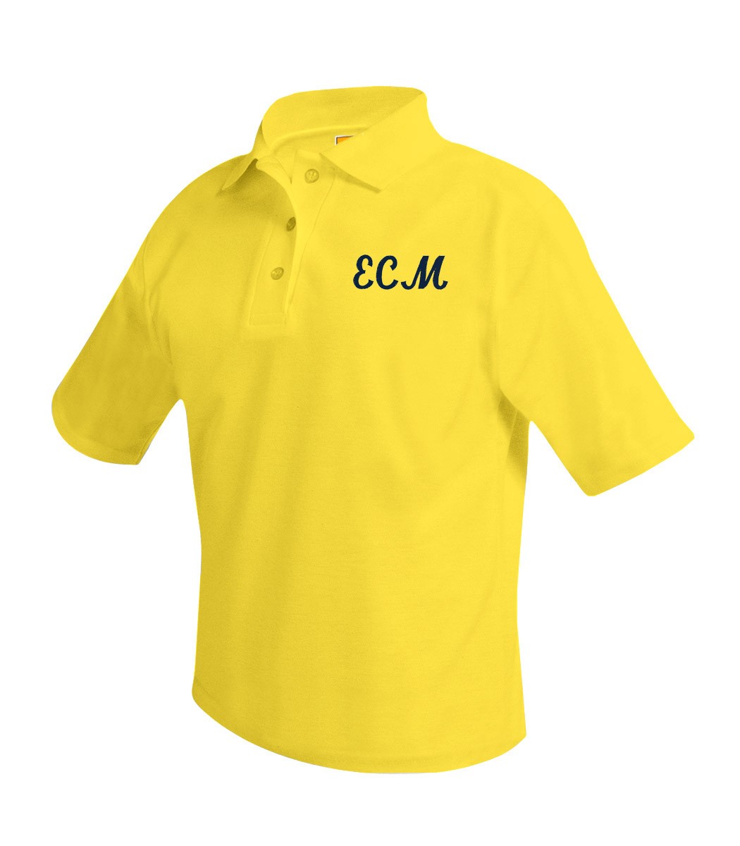 ECM Yellow S/S Polo w/ Logo