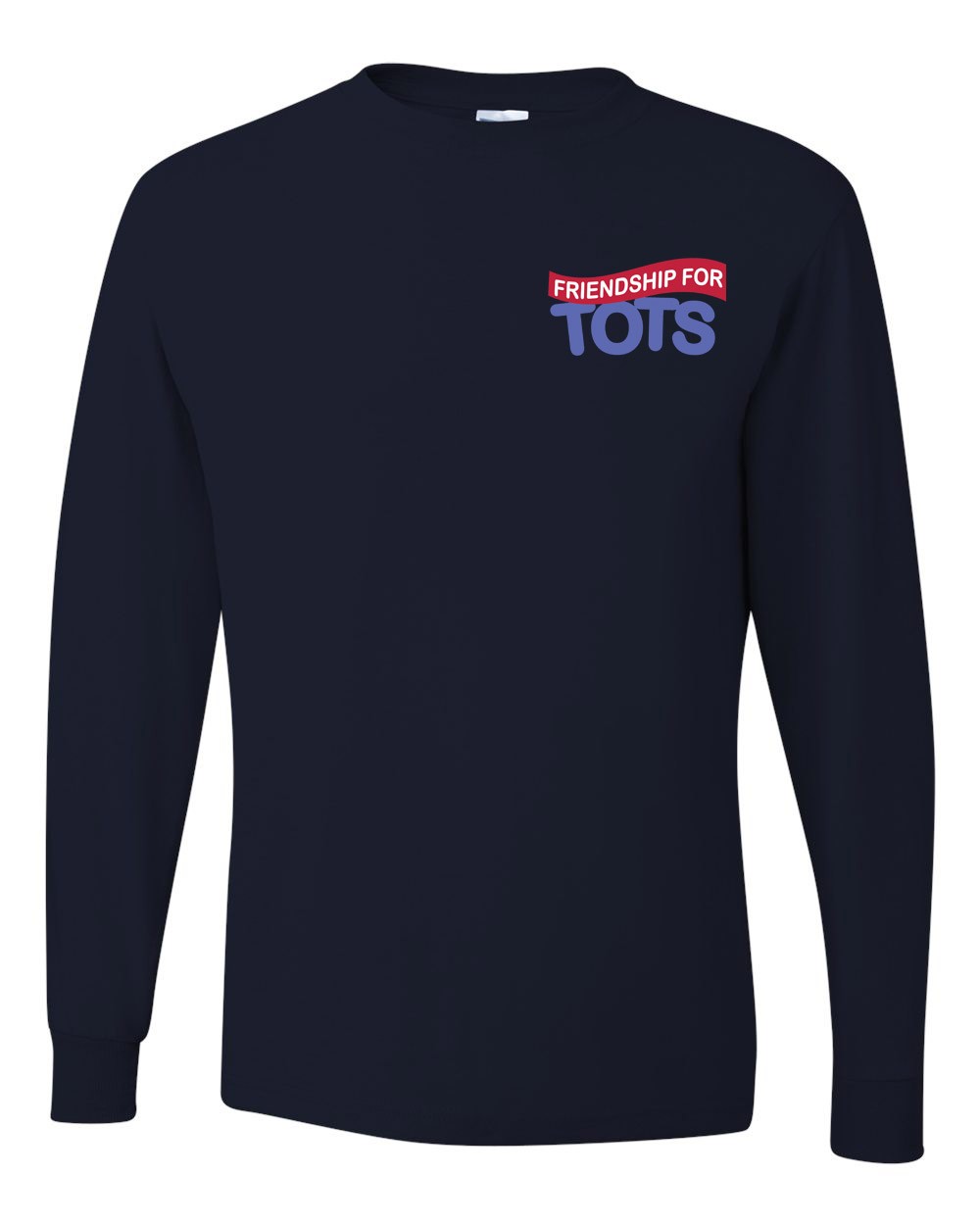 FTOTS Staff L/S Navy Gym T-Shirt w/ School Logo #F16