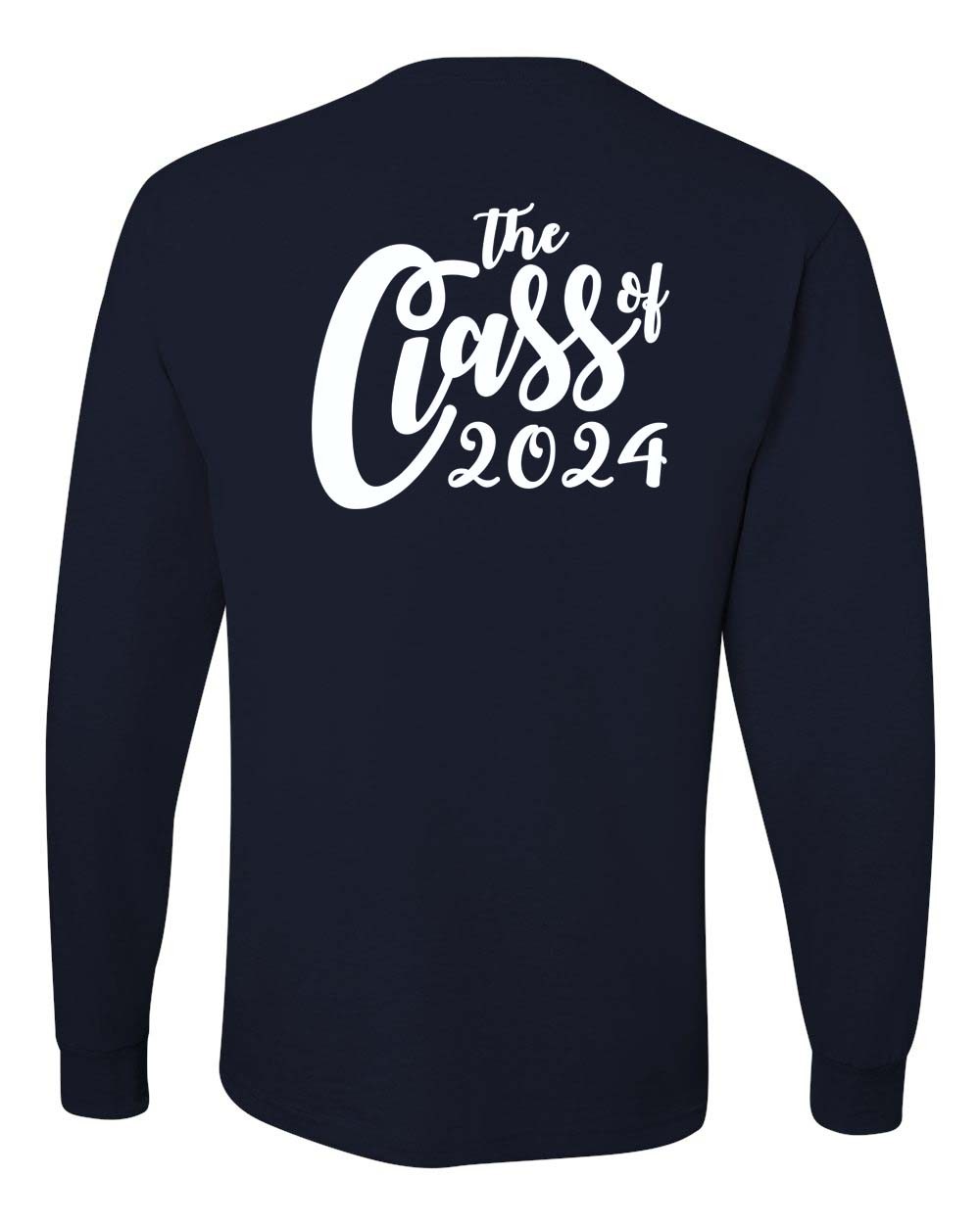 HRS Class of 2024 L/S T-shirt w/Logo - Please Allow 2-3 Weeks for Delivery