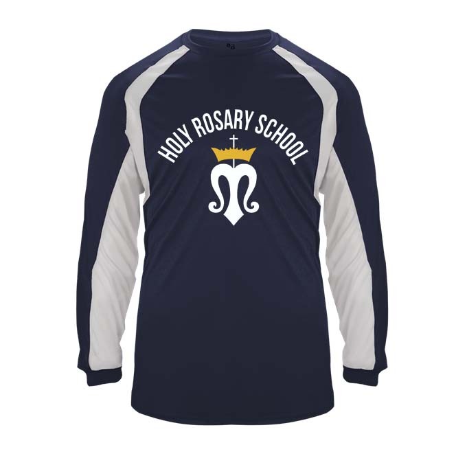 HRS Spirit Hook L/S T-Shirt w/ Navy Logo - Please Allow 2-3 Weeks for Delivery