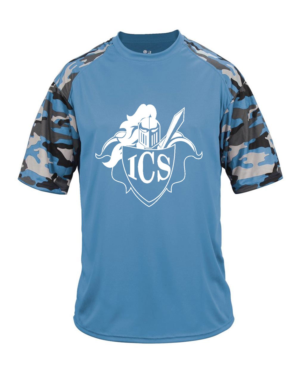 ICS Spirit S/S Camo T-Shirt w/ White Logo - Please Allow 2-3 Weeks for Delivery