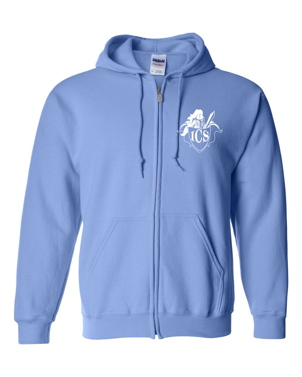 ICS Staff Zipper Hoodie w/ White Logo #F15-F16 - Please allow 2-3 Weeks for Delivery