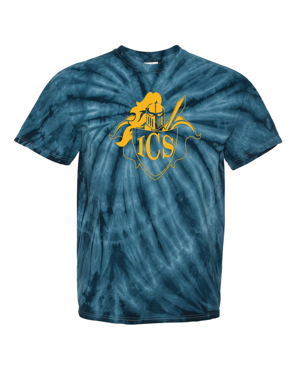 ICS Spirit S/S Tie Dye T-Shirt w/ Gold Logo - Please Allow 2-3 Weeks for Delivery