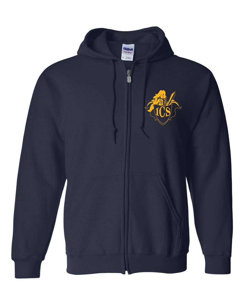 ICS Spirit Zipper Hoodie w/ Gold Logo #32 - Please allow 2-3 Weeks for Delivery