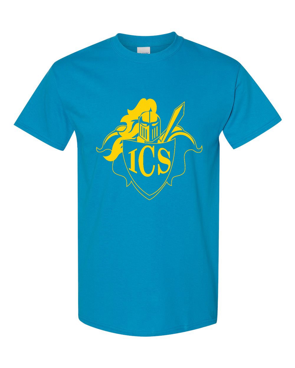 ICS Staff S/S T-Shirt w/ Yellow Logo #F1 - Please Allow 2-3 Weeks for Delivery