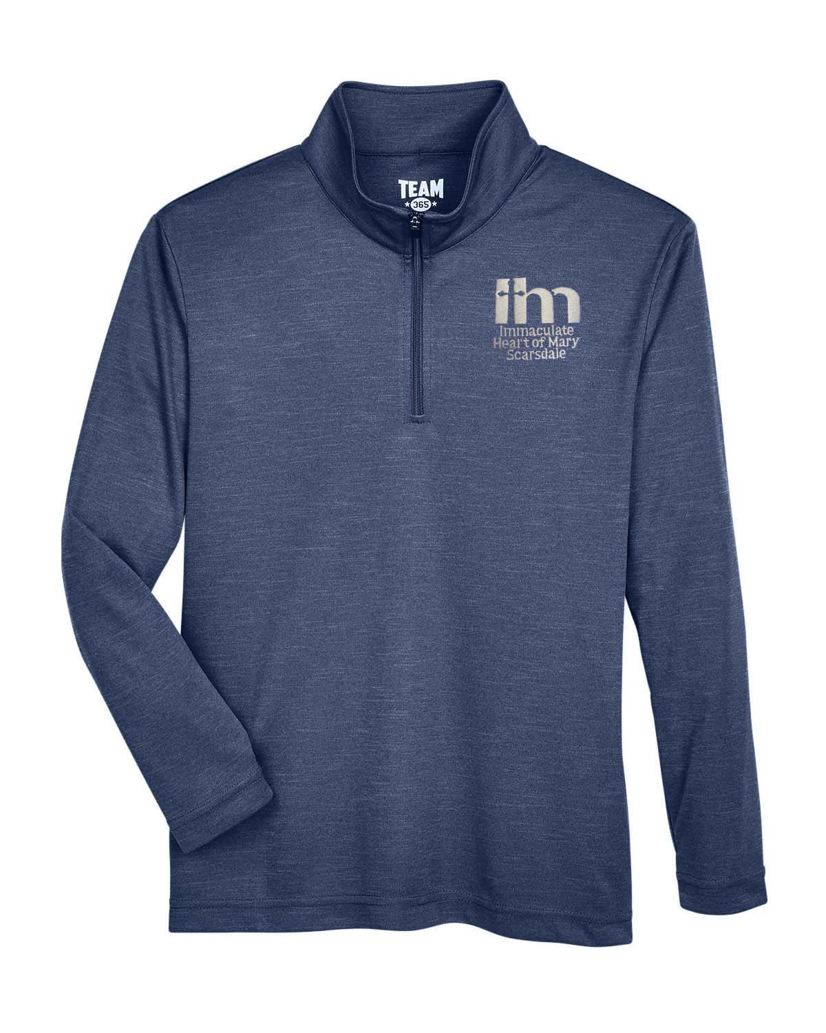IHM Spirit Half-Zip Performance Fleece w/ Embroidered School Logo #27- Please Allow 3-4 Weeks for Fulfillment