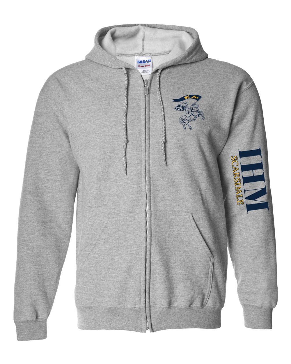 IHM Dad Spirit Hoodie w/ Navy Knight Logo - Please allow 2-3 Weeks for Delivery