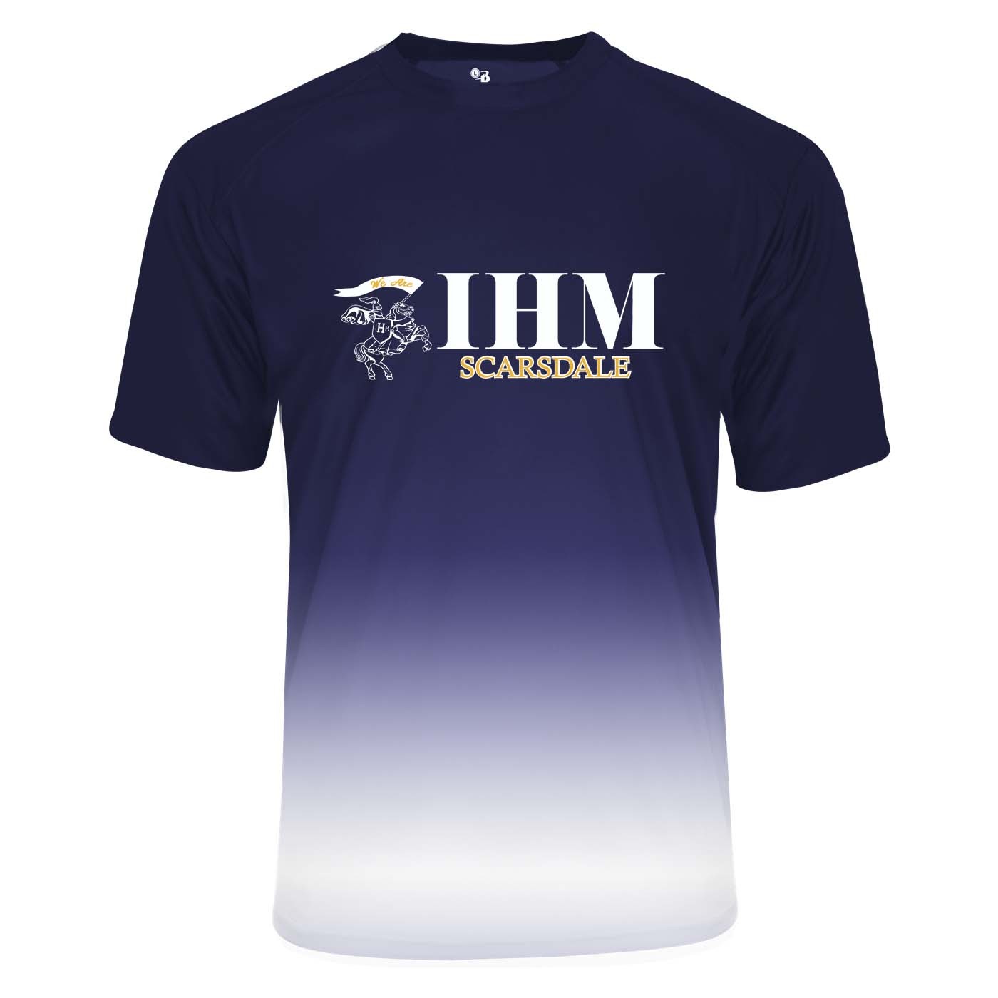 IHM Spirit Reverse Ombre S/S T-Shirt w/ White Knight Logo - Please Allow 2-3 Weeks for Delivery