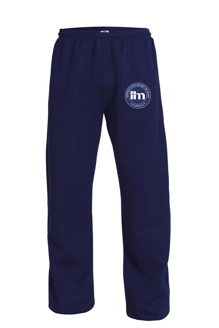IHM Open Bottom Gym Sweatpants w/ School Logo