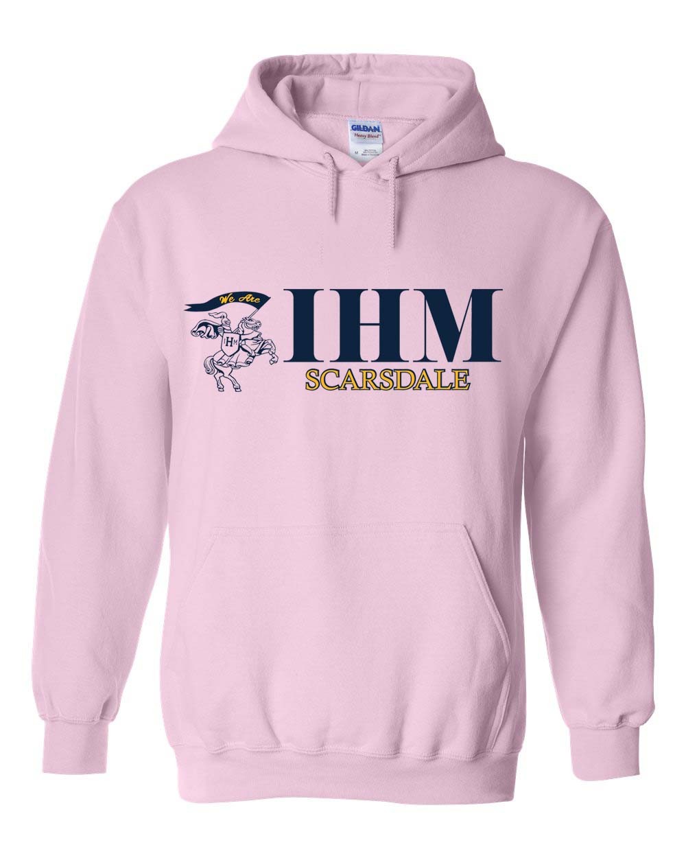 IHM Spirit Hoodie w/ Navy Knight Logo #22
