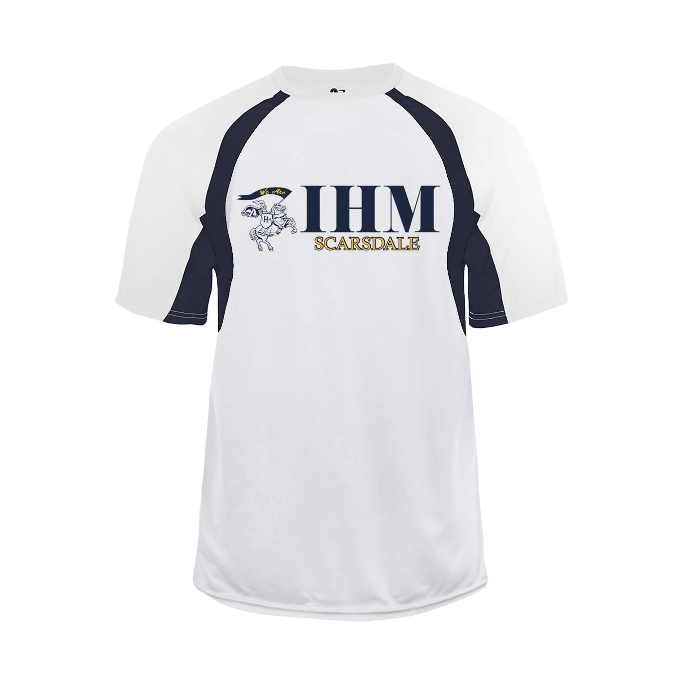 IHM Spirit Hook S/S T-Shirt w/ Navy Knight Logo - Please Allow 2-3 Weeks for Delivery