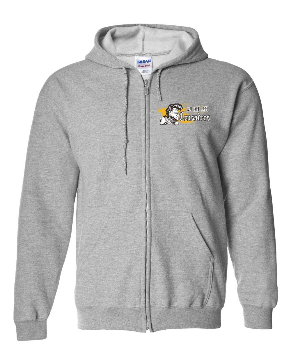 IHM Spirit Zipper Hoodie w/ Crusader Logo - Please allow 2-3 Weeks for Delivery