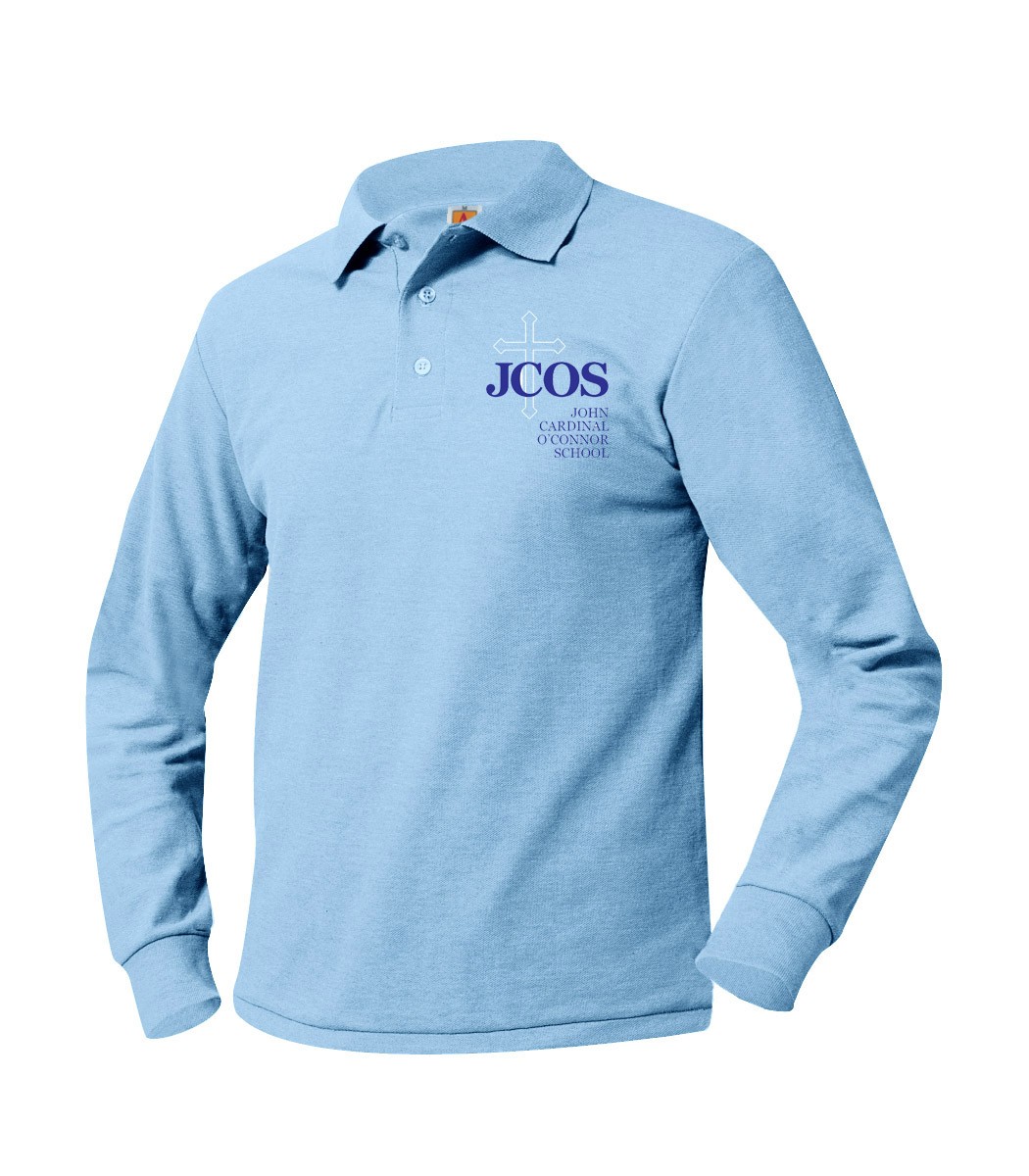 JCOS Staff L/S Polo w/ School Logo #F2 - Please Allow 3-4 Weeks for Delivery
