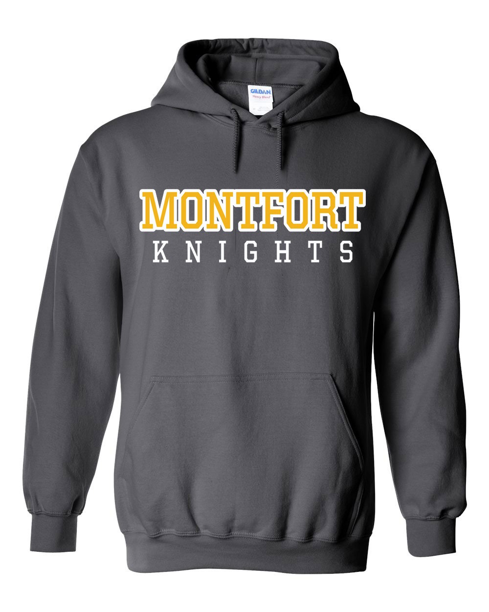 MONTFORT Spirit Hoodie w/ Gold Logo - Please allow 2-3 Weeks for Delivery