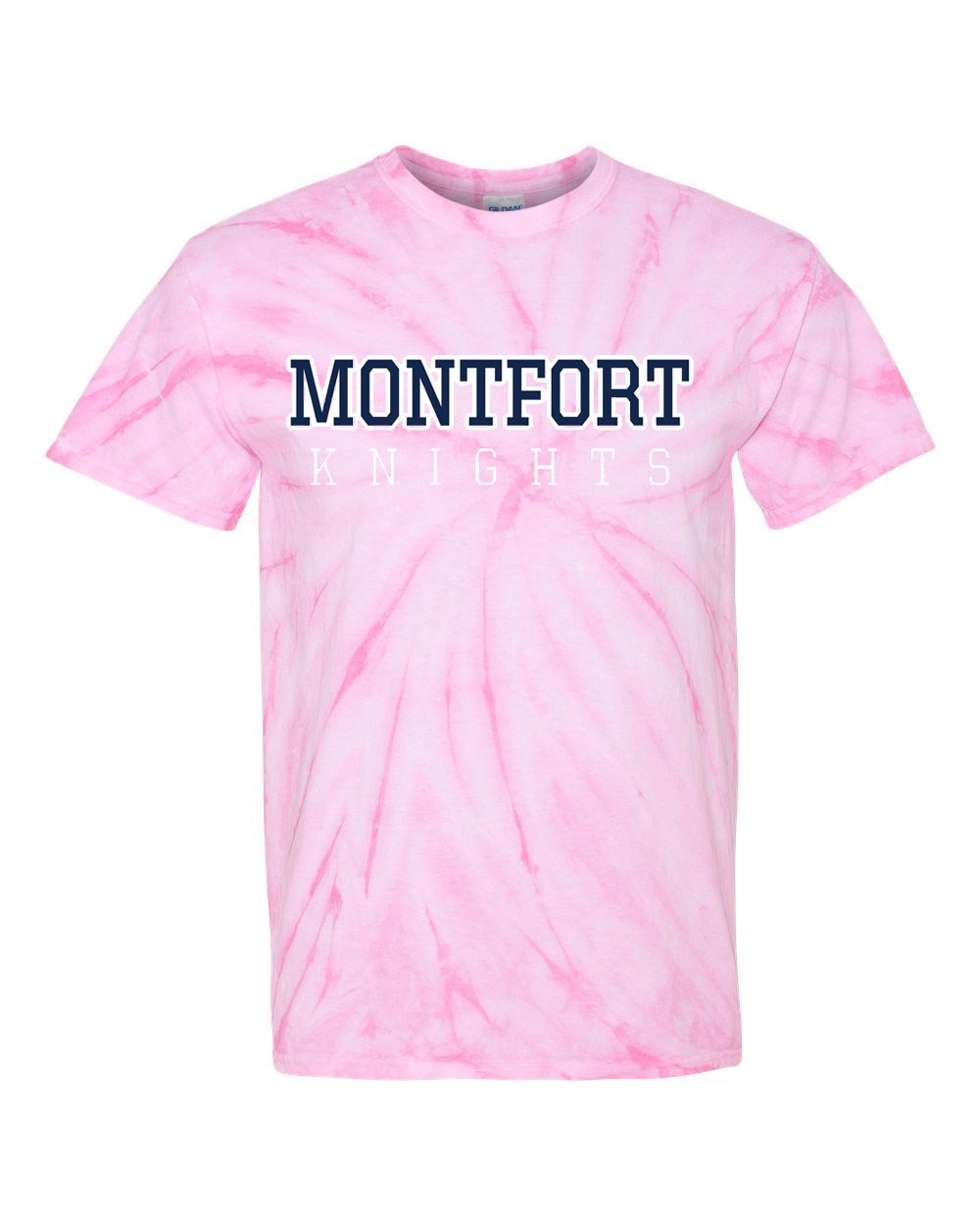 MONTFORT Spirit S/S Tie Dye T-Shirt w/ Navy Logo - Please Allow 2-3 Weeks for Delivery