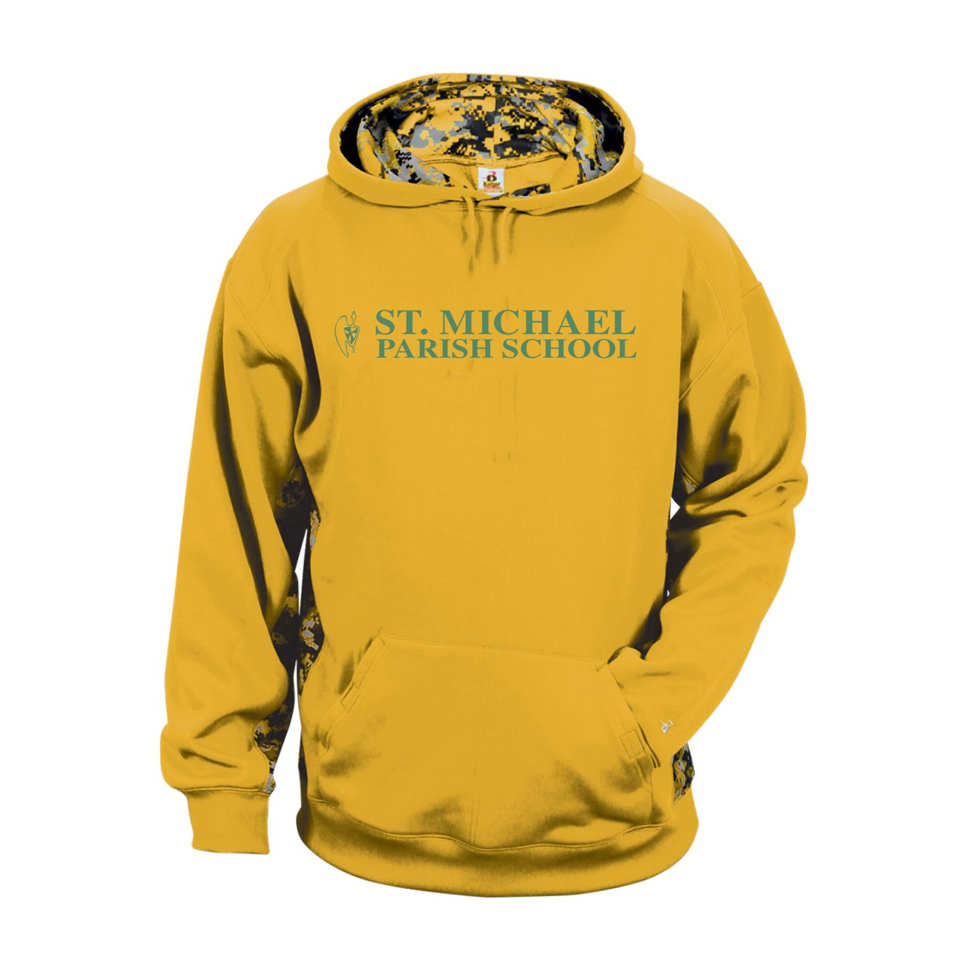 SMSU Spirit Digital Color Block Hoodie w/ Green Logo #20 - Please Allow 3-4 Weeks for Delivery