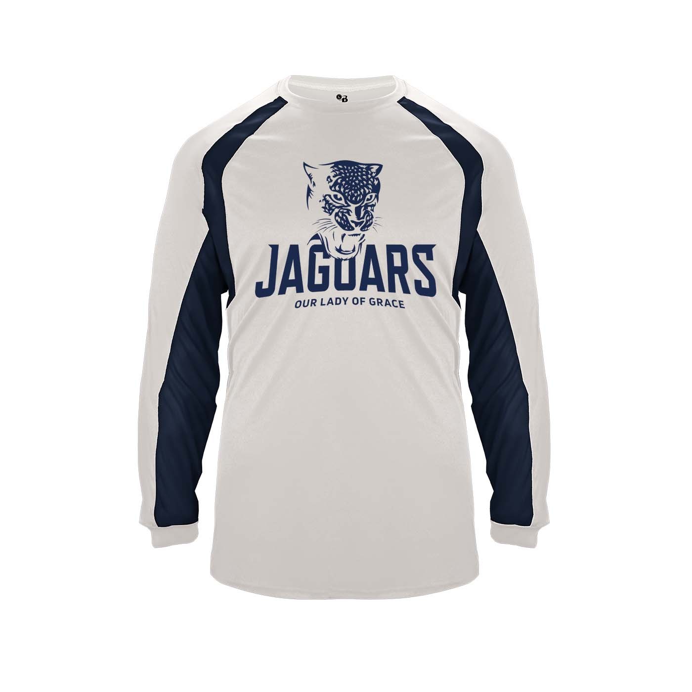 OLG Staff Hook L/S T-Shirt w/ Navy Logo #F19 - Please Allow 3-4 Weeks for Delivery