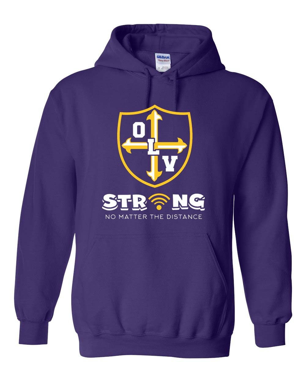 OLV Spirit Pullover Hoodie w/ Strong Logo - Please Allow 2-3 Weeks for Delivery