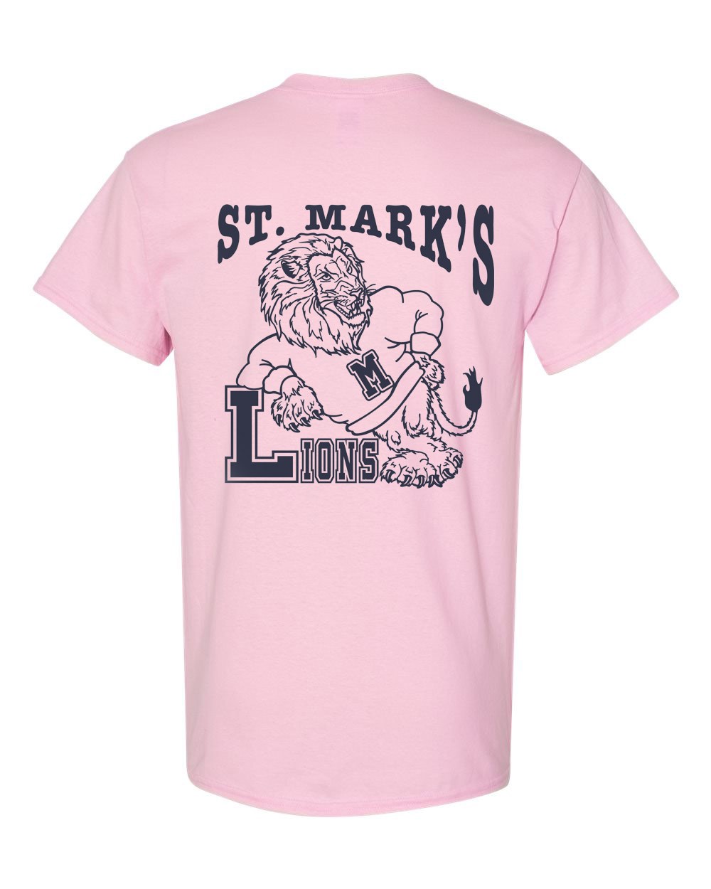 SMLS Spirit S/S T-shirt w/ SMLS Navy Spirit Logo - Please Allow 2-3 Weeks for Delivery