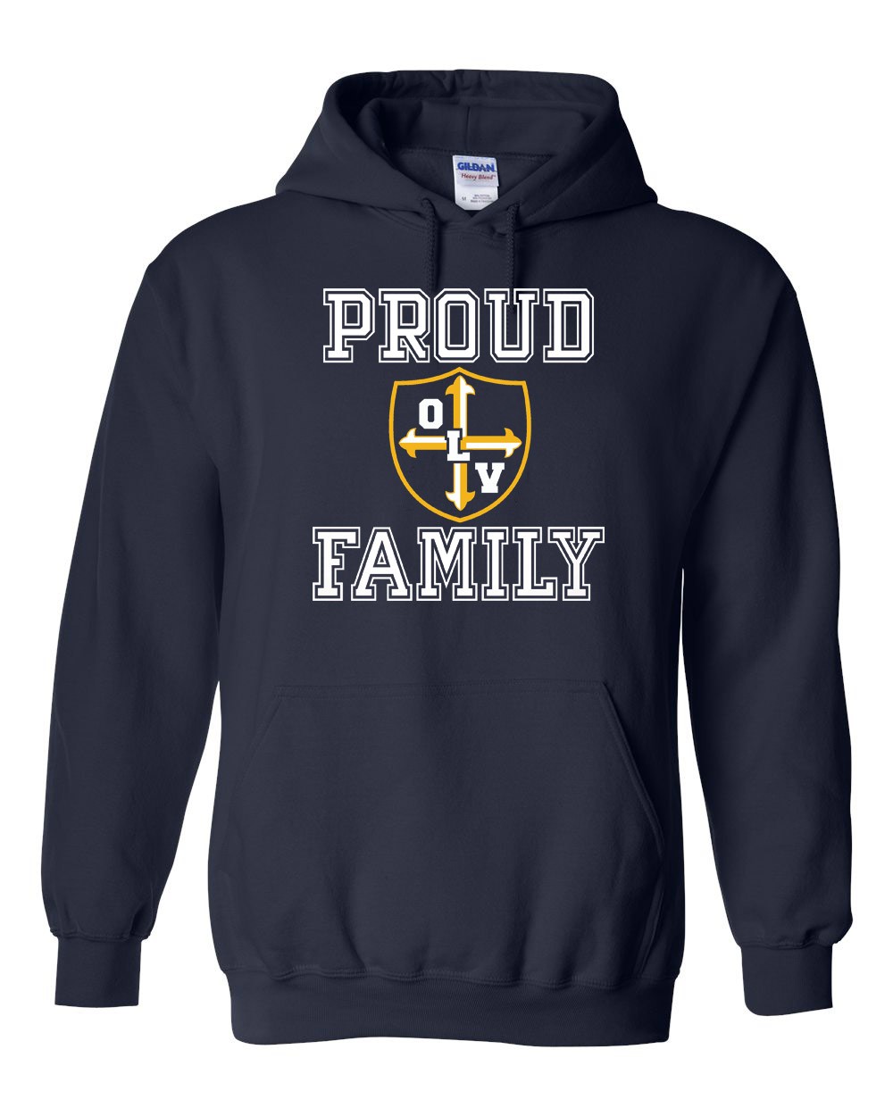 OLV Spirit Pullover Hoodie w/ Proud Family Logo - Please Allow 2-3 Weeks for Delivery