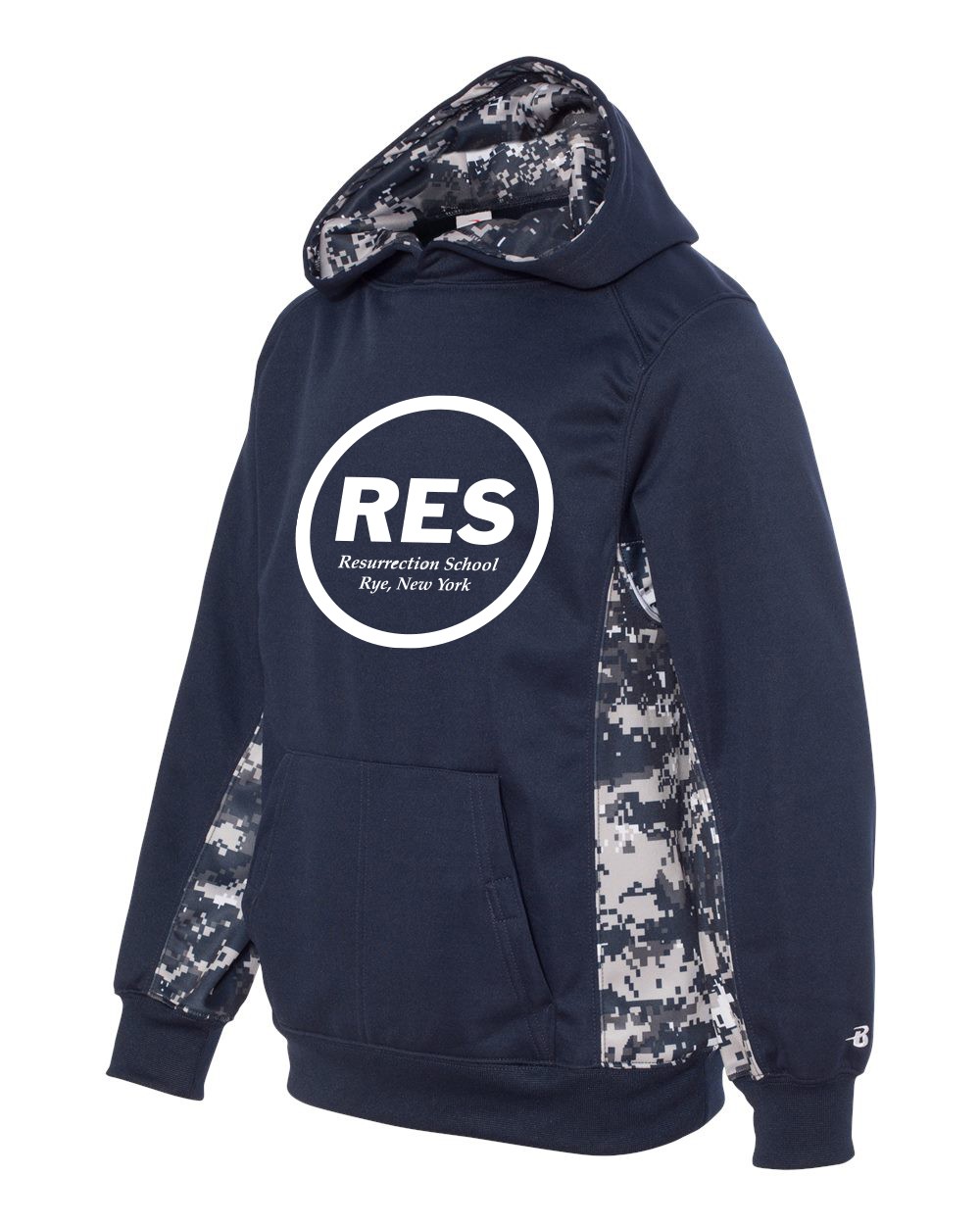 STAFF Resurrection Wear Digital Color Block Hoodie w/ White Logo - Please Allow 2-3 Weeks for Delivery