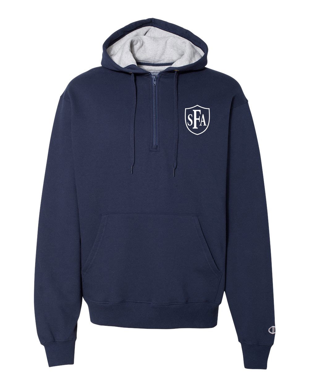 SFA Spirit Champion Hooded Quarter Zip w/Logo - Please Allow 2-3 Weeks For Delivery 