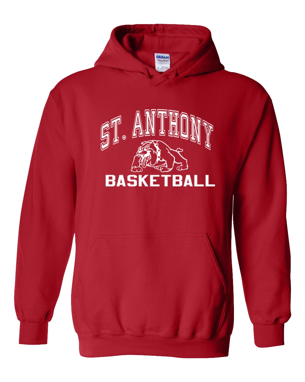 SAS Red Basketball Team Hoodie w/Logo & Name/Number - Please Allow 2-3 Weeks For Delivery 