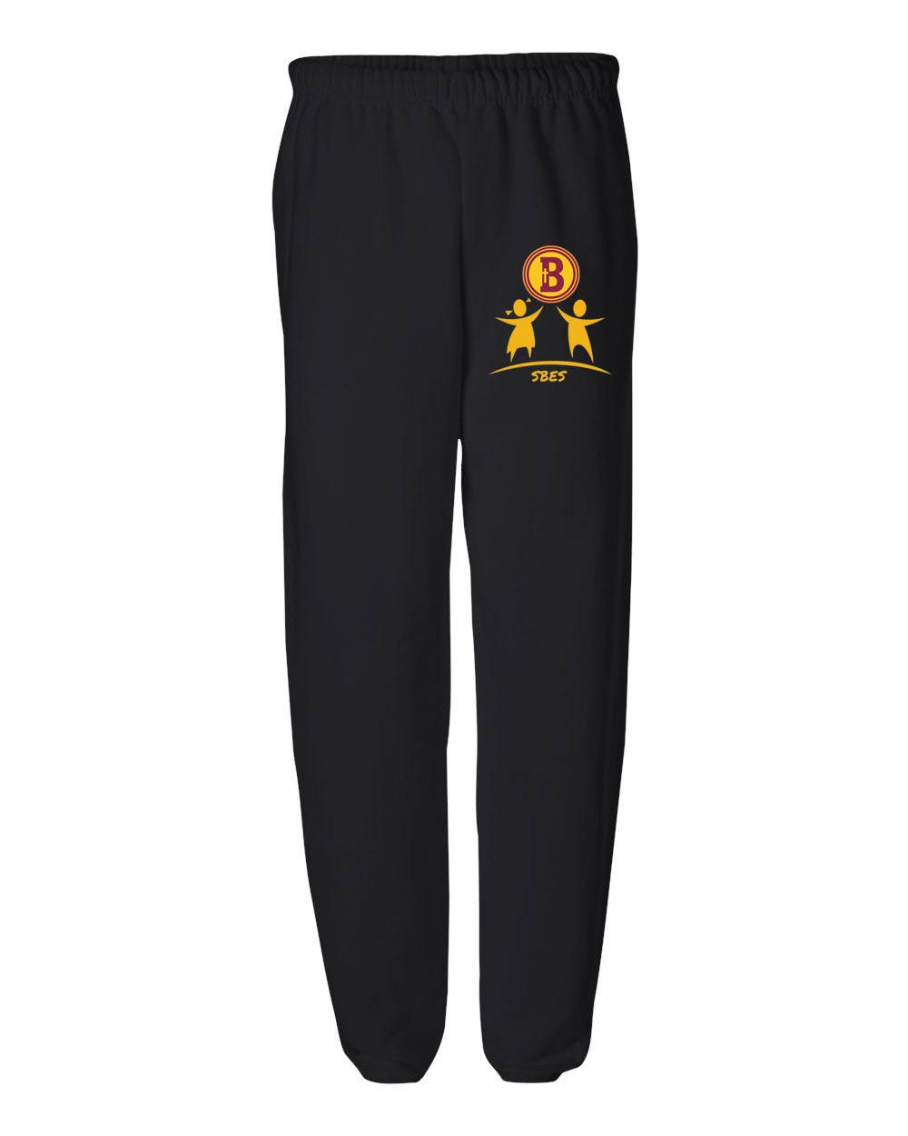 SBES Black Gym Sweatpants w/ School Logo