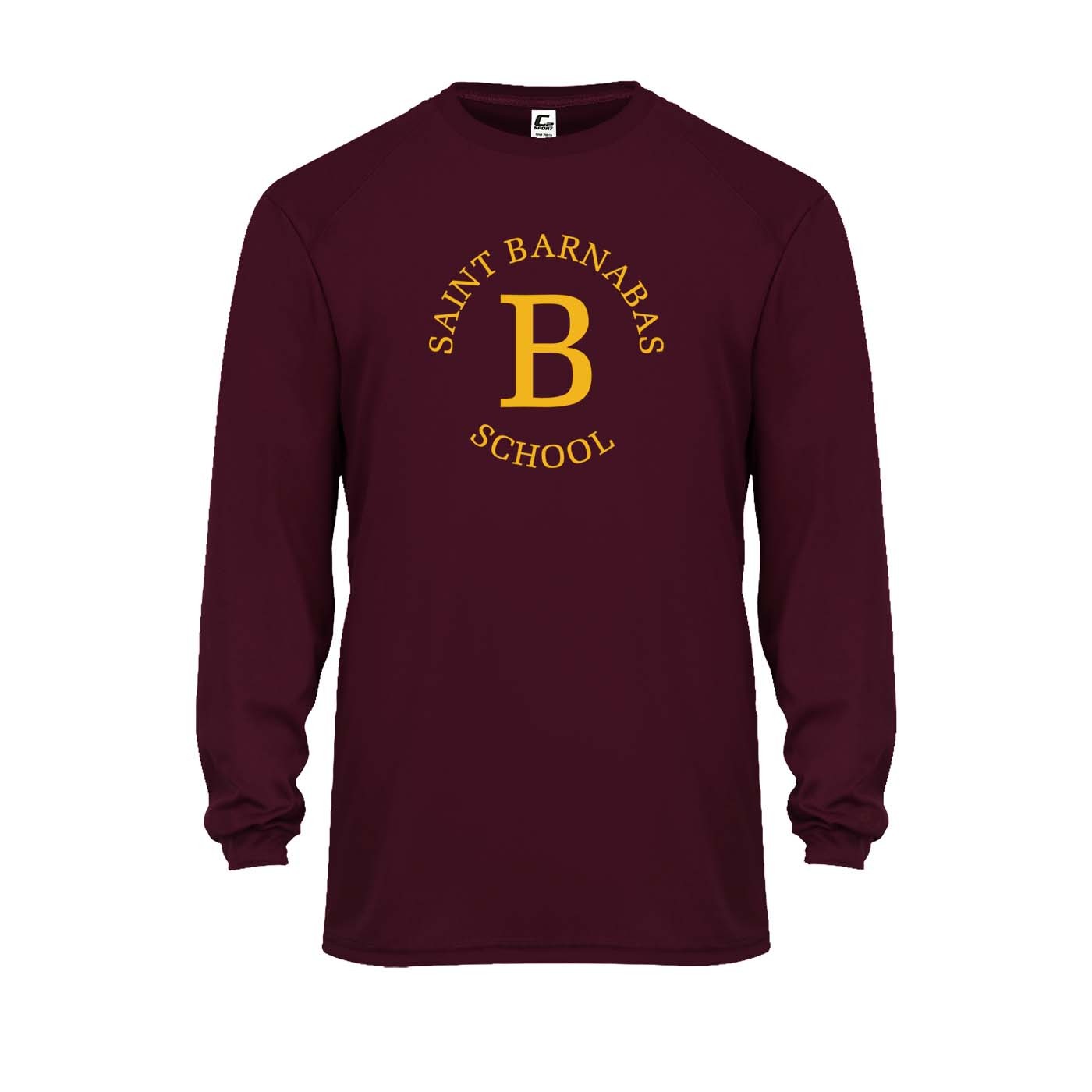 SBS L/S Spirit Performance T-Shirt w/ Gold Logo - Please Allow 2-3 Weeks for Delivery