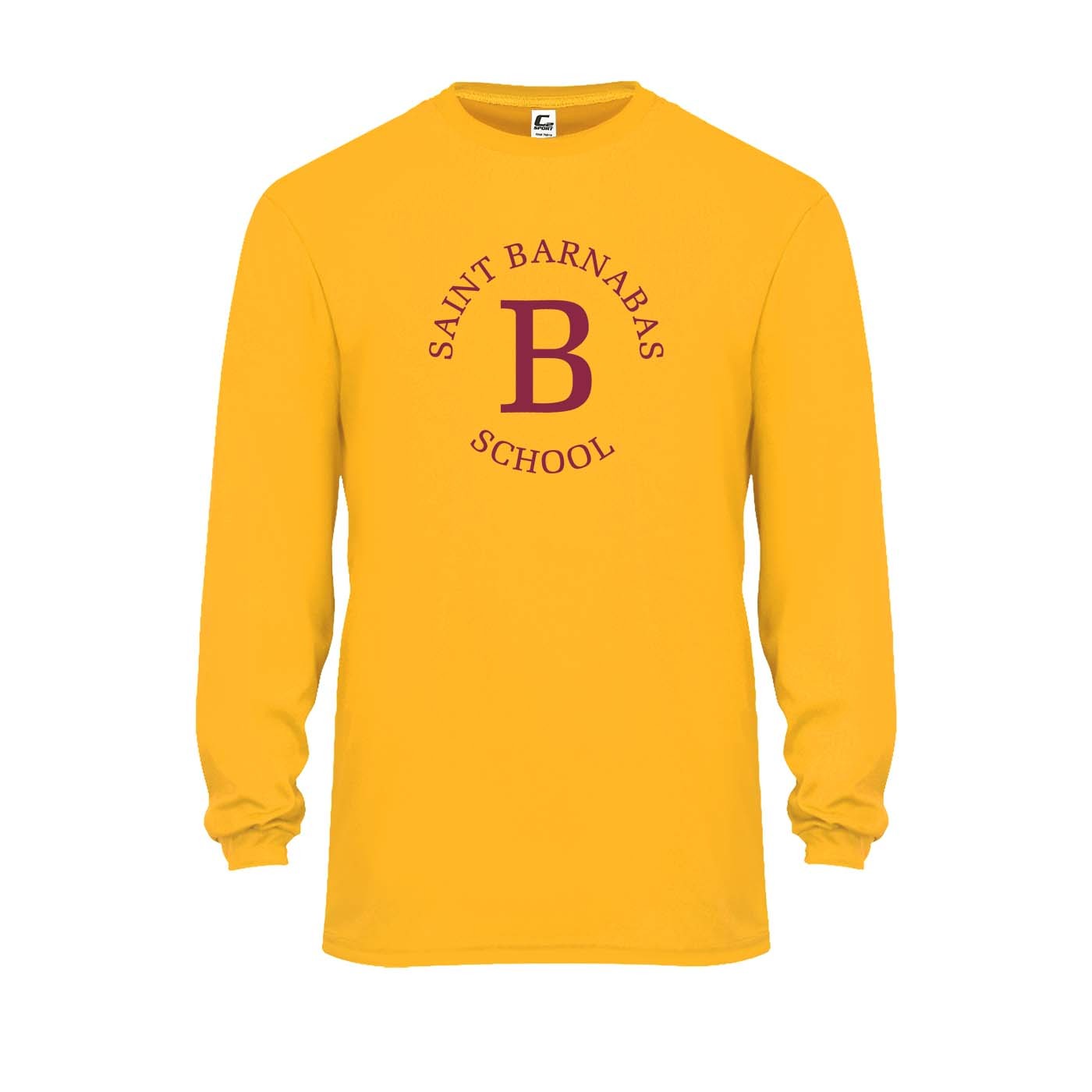 SBS L/S Spirit Performance T-Shirt w/ Maroon Logo - Please Allow 2-3 Weeks for Delivery