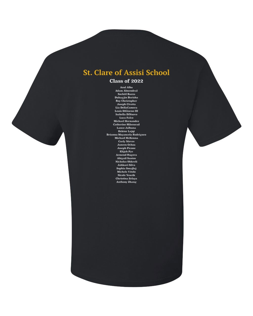 SCAS Class of 2022 T-shirt w/Logo - Please Allow 2-3 Weeks for Delivery