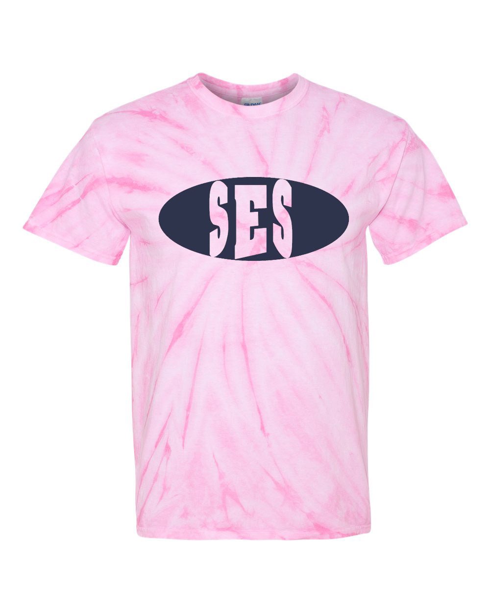 SES Spirit S/S Tie Dye T-Shirt w/ Navy Logo - Please Allow 2-3 Weeks for Delivery