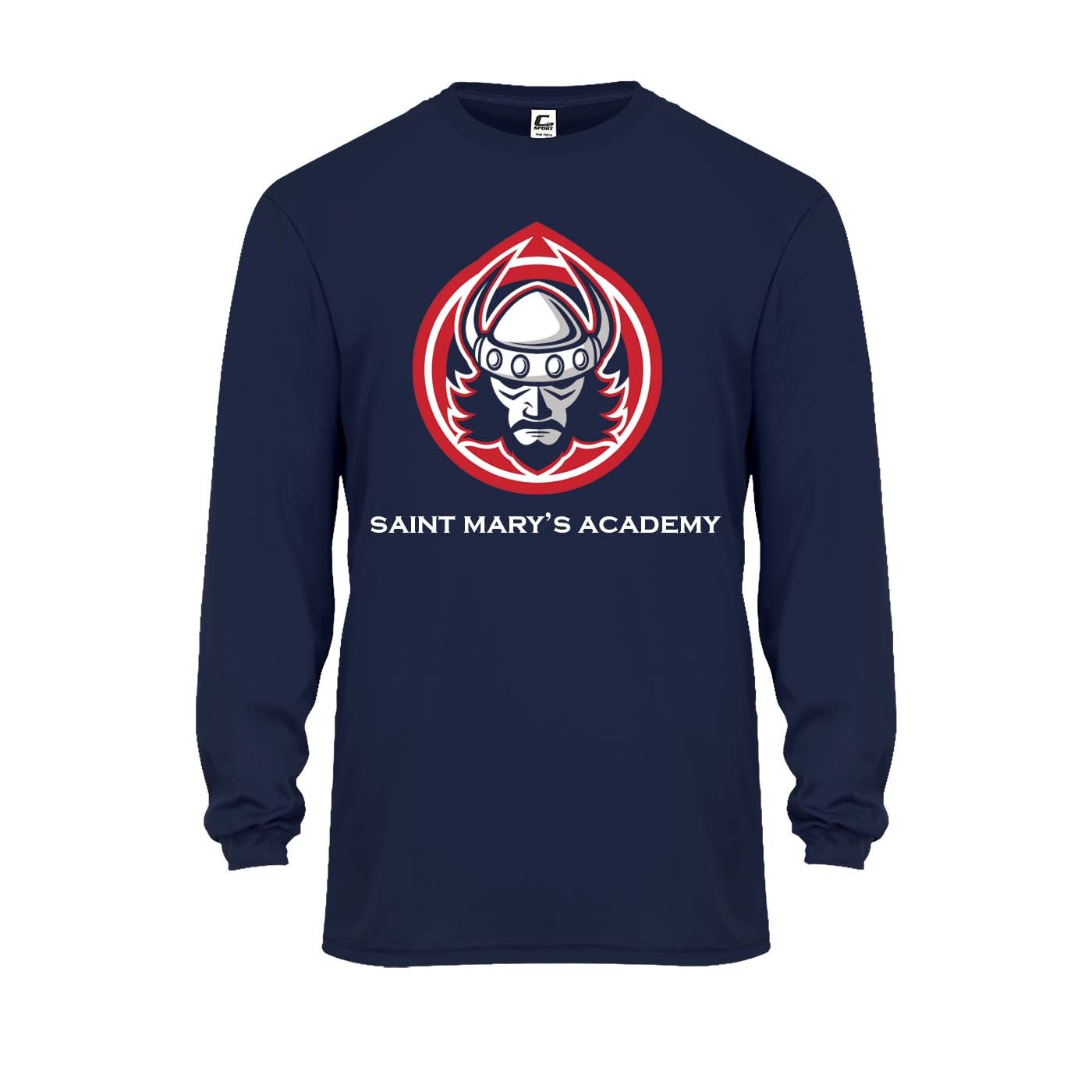 SMA Spirit L/S Performance T-Shirt w/ Viking Logo - Please Allow 2-3 Weeks for Delivery
