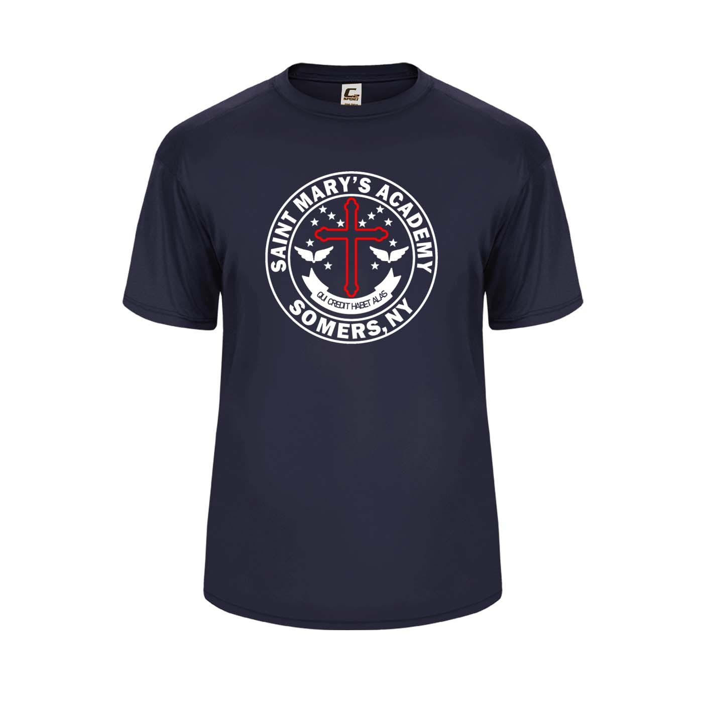 SMA Spirit S/S Performance T-Shirt w/ Crest Logo - Please Allow 2-3 Weeks for Delivery 