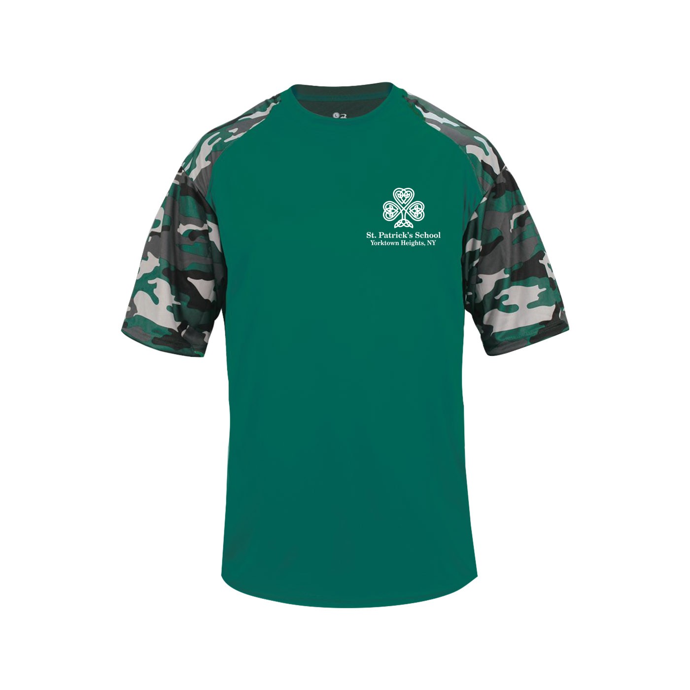 SPS Spirit S/S Camo T-Shirt w/ Left Crest White Logo - Please Allow 2-3 Weeks for Delivery