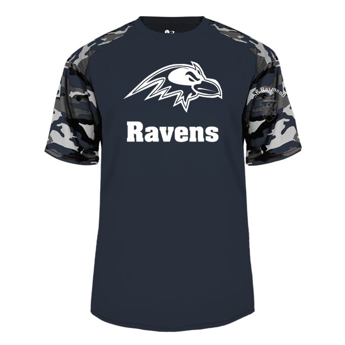 STAFF SRS S/S Camo T-Shirt w/ Raven Logo - Please Allow 2-3 Weeks for Delivery