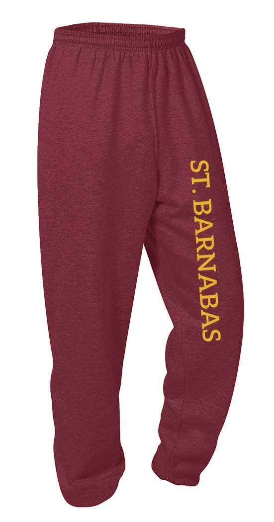 SBS Spirit St. Barnabas Sweat Pants w/ Gold Logo - Please Allow 2-3 Weeks for Delivery