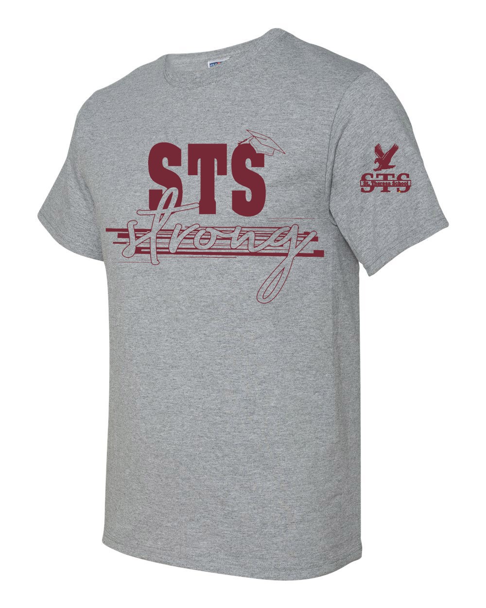 STS S/S Strong Spirit T-Shirt w/ Maroon Logo - Please Allow 2-3 Weeks for Delivery