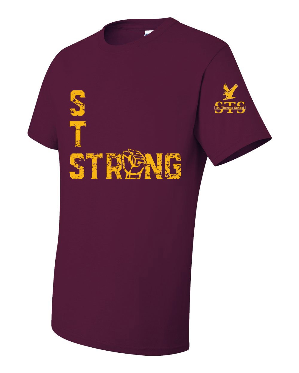 STS Staff Fist S/S Spirit T-Shirt w/ Gold Logo - Please Allow 2-3 Weeks for Delivery