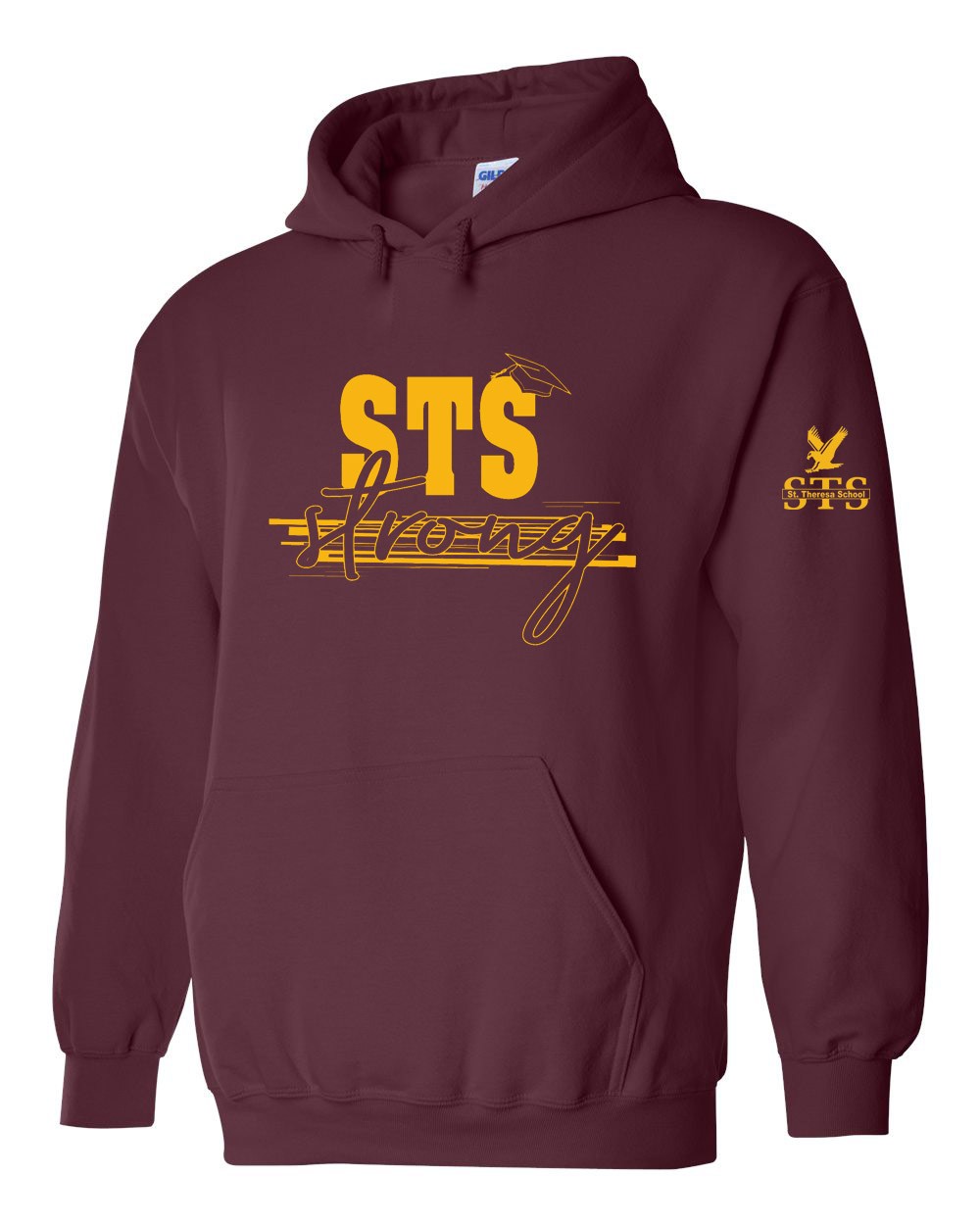 STS Staff Spirit Strong Pullover Hoodie w/ Gold Logo - Please allow 2-3 Weeks for Delivery
