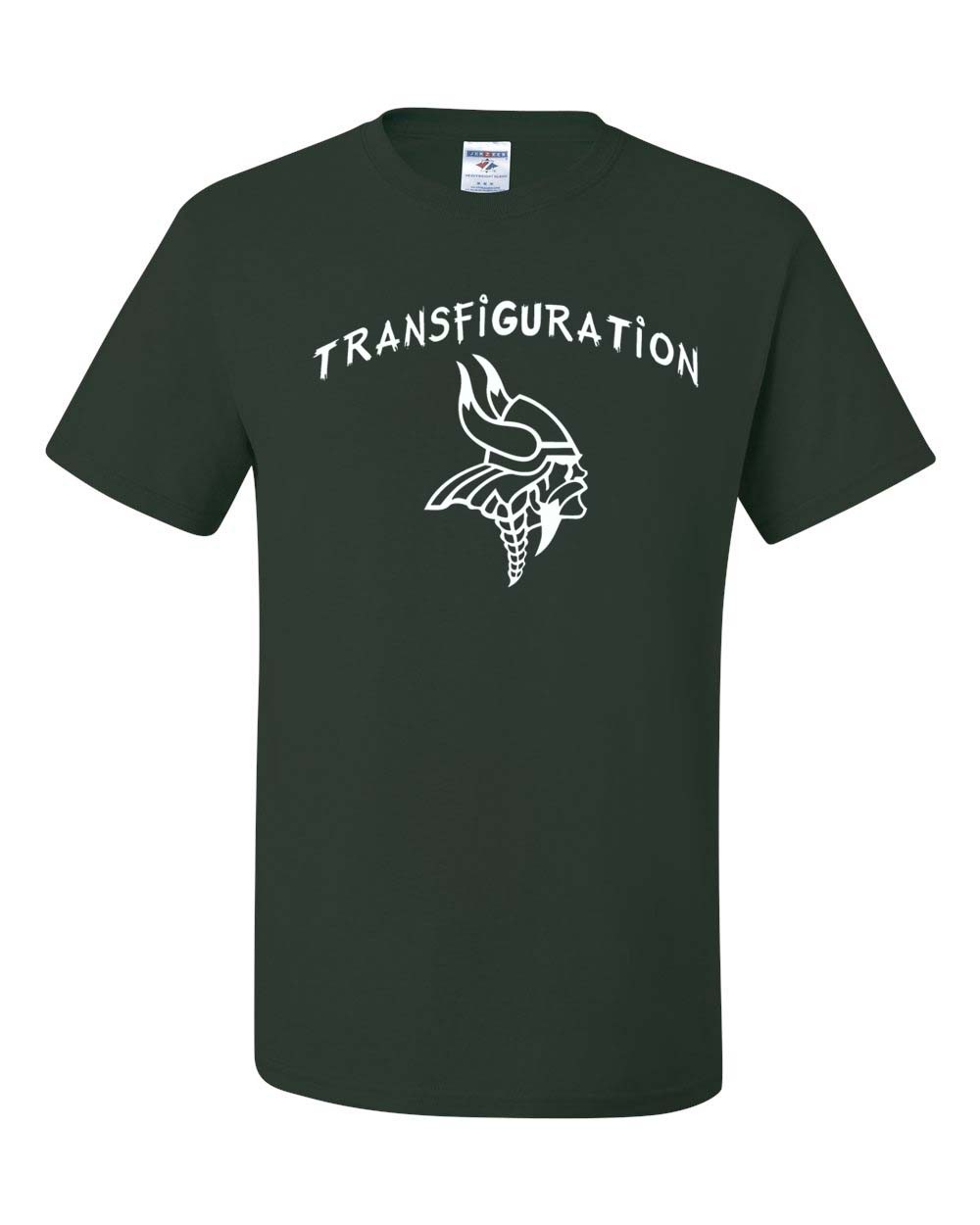Transfiguration S/S Green Gym T-Shirt w/ School Logo *sale price in stock only