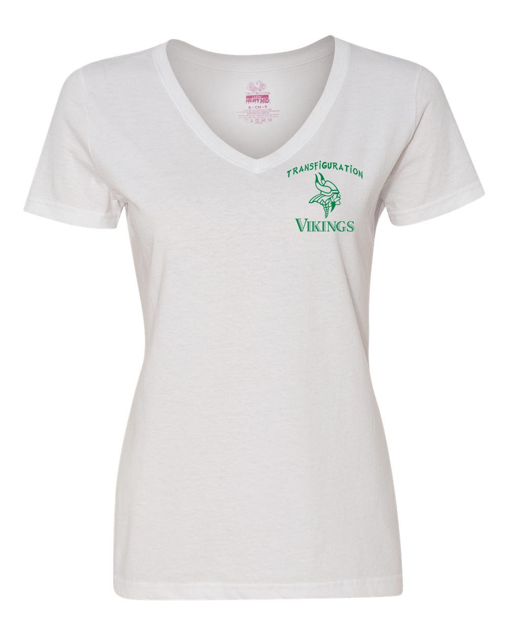 STAFF Transfiguration Women's V-Neck S/S T-Shirt w/ Logo - Please Allow 2-3 Weeks for Delivery
